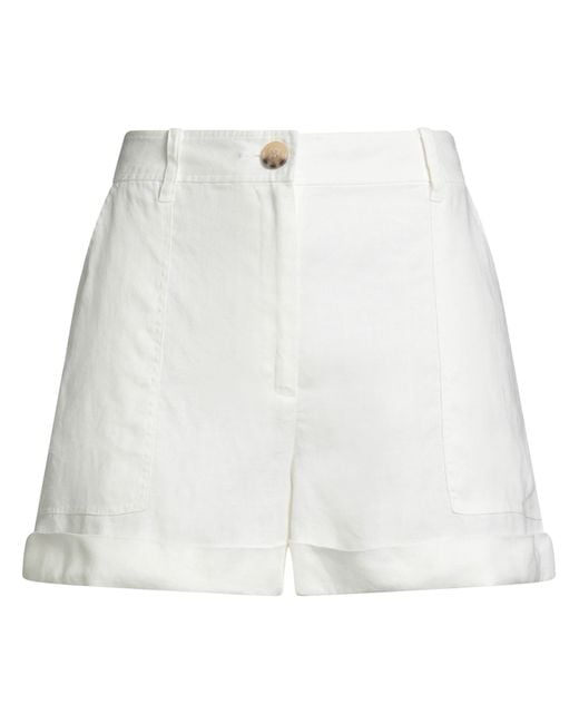 MAX&Co. White Shorts & Bermuda Shorts