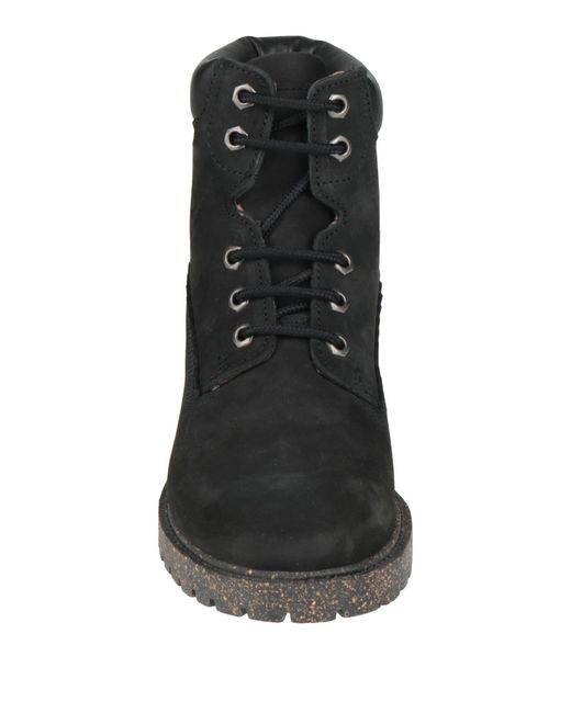 Docksteps Black Ankle Boots Leather