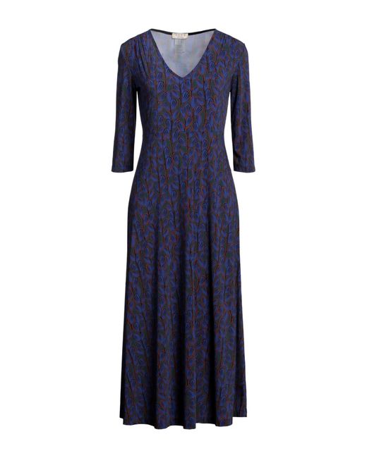 Siyu Blue Midi Dress