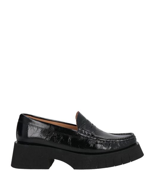 Paloma Barceló Black Loafers Leather