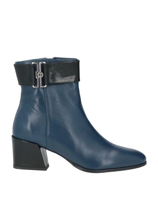 Cerruti 1881 Blue Ankle Boots Cow Leather