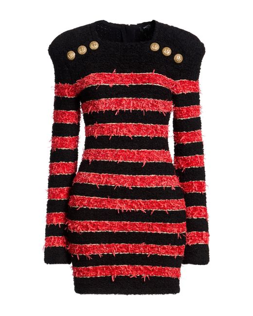 Balmain Red Mini Dress