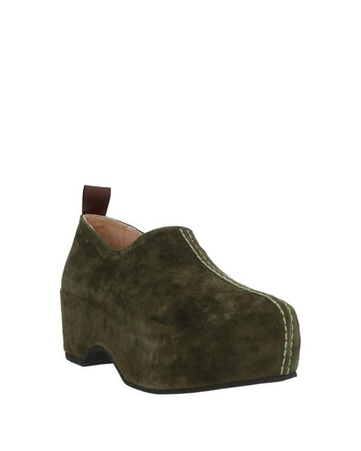 Maliparmi Green Mules & Clogs Leather