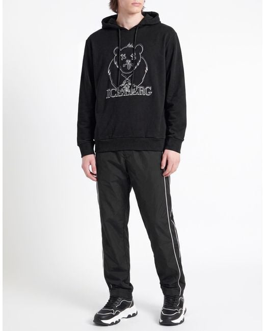 Iceberg Black Sweatshirt Cotton for men