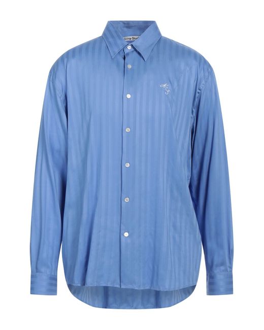 Camicia di Acne in Blue da Uomo