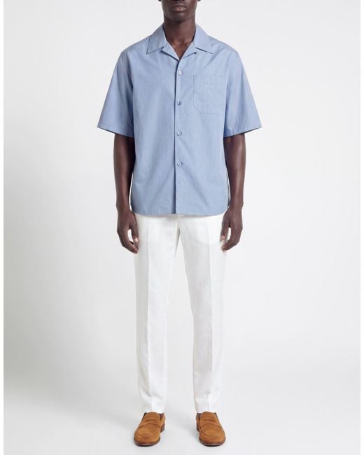 Camisa Versace de hombre de color Blue