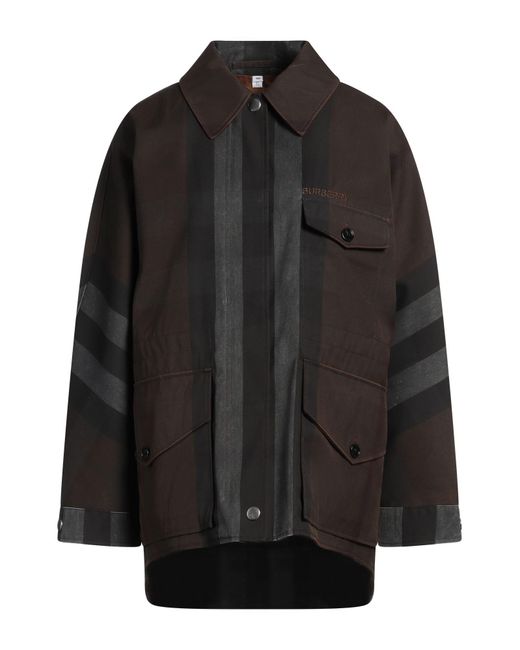 Burberry Black Jacket Polyester, Cotton