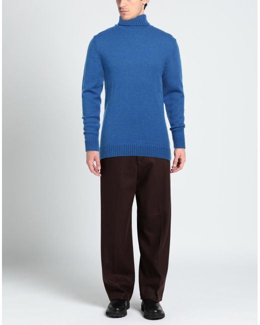Frankie Morello Blue Turtleneck for men