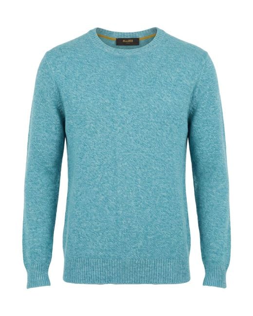 Moorer Blue Sweater Cashmere for men