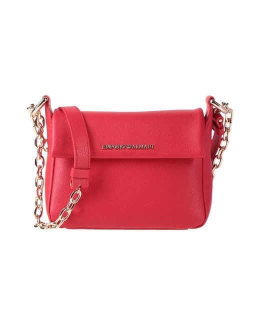 Emporio Armani Red Cross-Body Bags