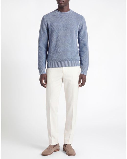 Circolo 1901 Blue Sweater Merino Wool for men