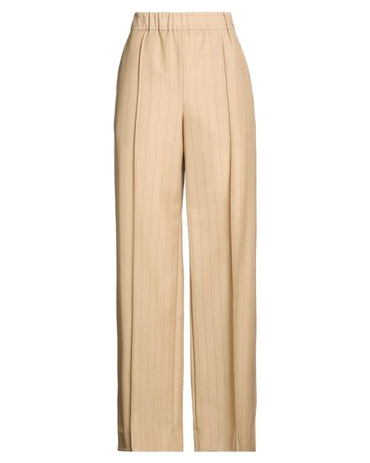 Jil Sander Natural Pants Wool, Mohair Wool