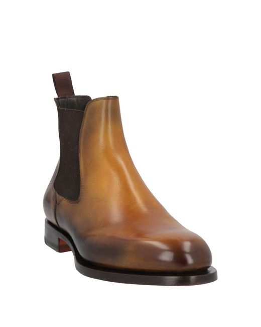 Santoni Brown Ankle Boots for men