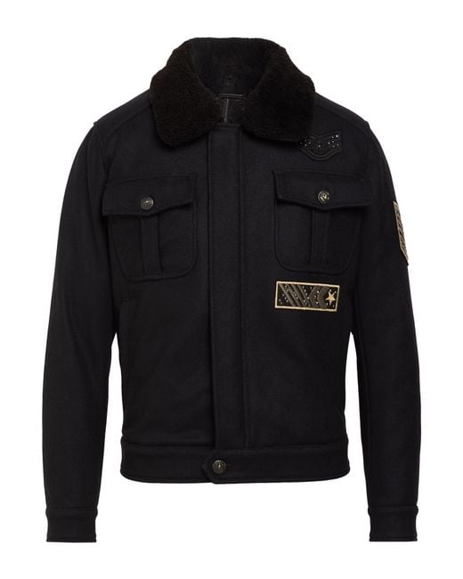 Messagerie Black Jacket Virgin Wool, Polyamide for men
