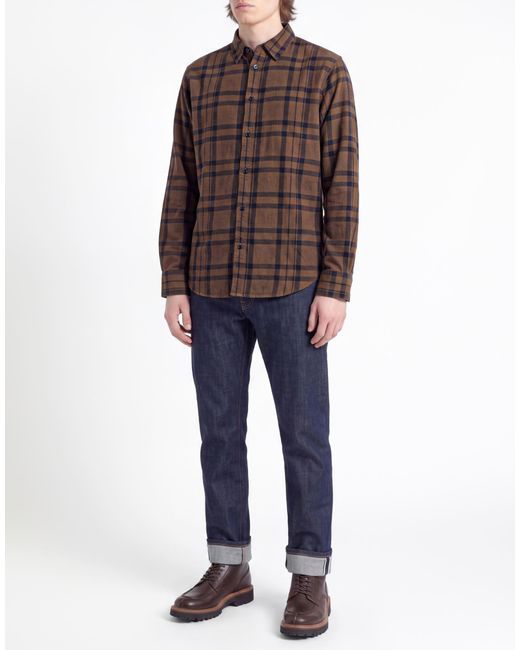 Rag & Bone Brown Shirt Polyester, Cotton for men