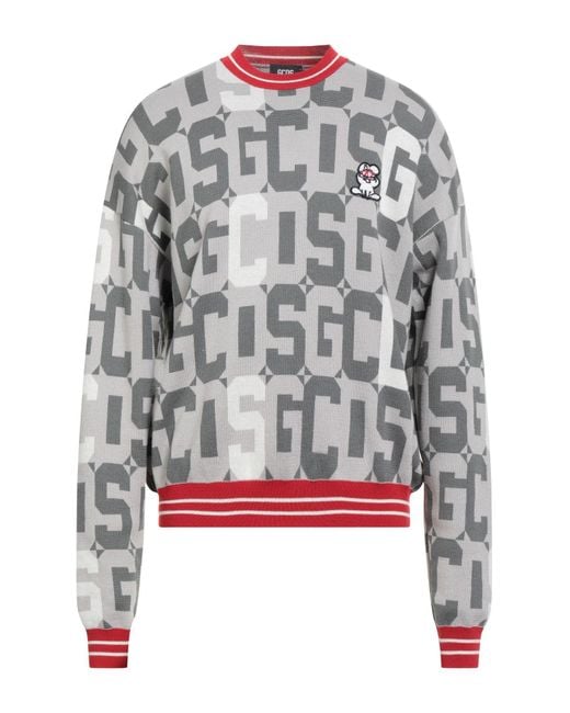 Gcds Gray Light Sweater Wool, Acrylic for men
