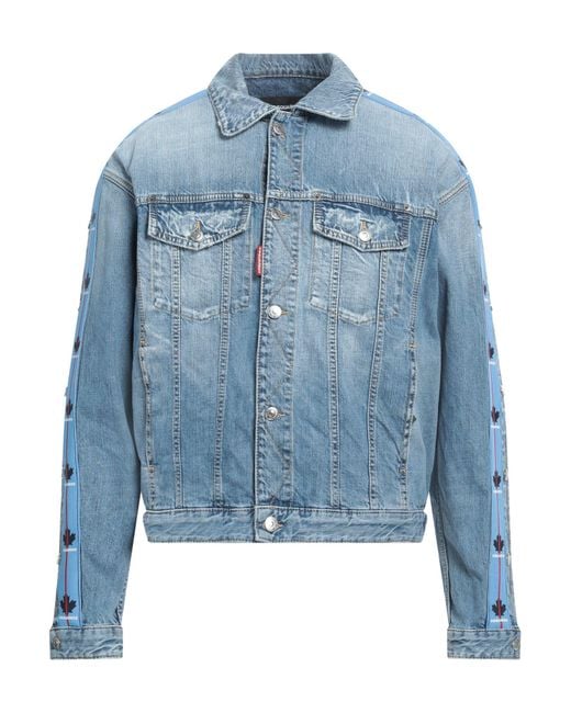 DSquared² Blue Denim Outerwear for men