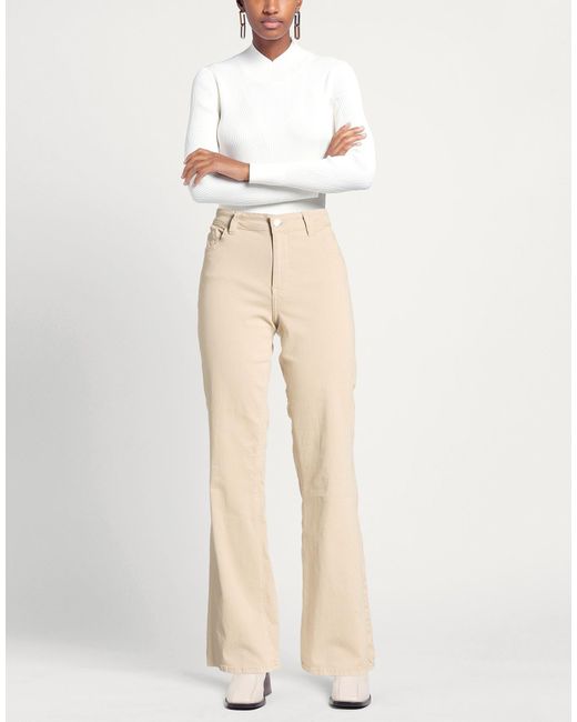 Rebel Queen Natural Pants Cotton, Elastane