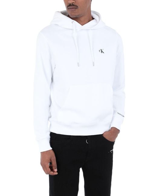 Calvin Klein White Sweatshirt for men