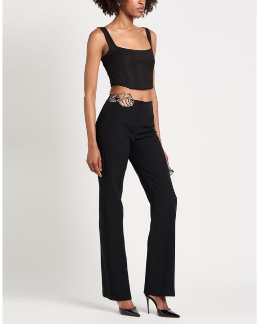Blumarine Black Pants Polyester, Elastane
