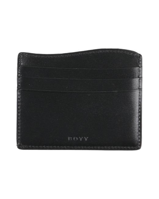 Boyy Black Document Holder Leather