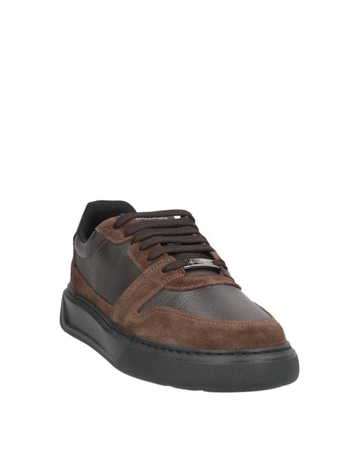 Baldinini Brown Sneakers Leather for men