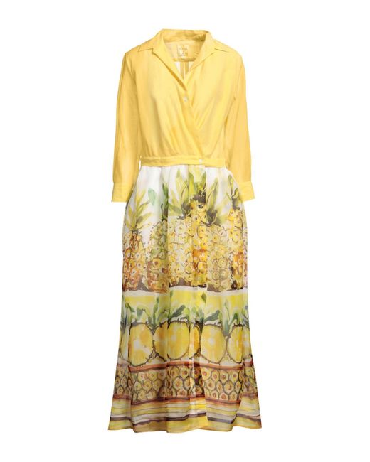 Vestido Largo Sara Roka de color Yellow