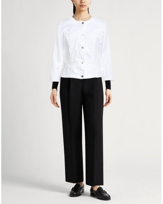 Liu Jo White Denim Outerwear Cotton, Elastane