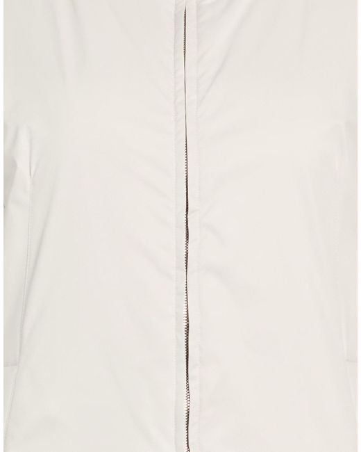 Moorer White Puffer Polyester, Polyurethane, Polyamide