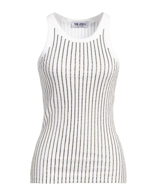 The Attico White Tank Top Cotton