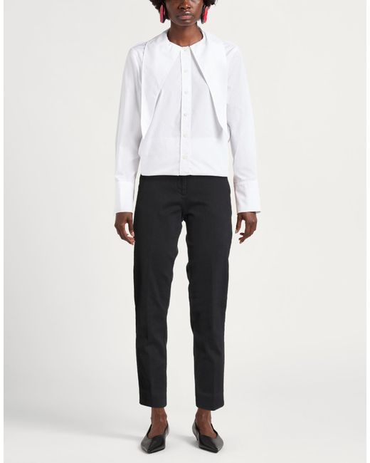 Drumohr Black Midnight Pants Cotton, Elastane