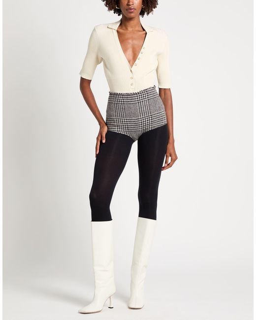 SOLOTRE Gray Shorts & Bermuda Shorts Virgin Wool, Polyester, Elastane