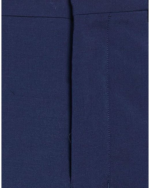 AMI Blue Pants Virgin Wool for men
