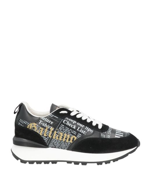 John Galliano Black Sneakers Leather