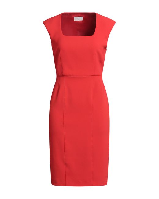 Nenette Red Mini Dress Polyester, Elastane