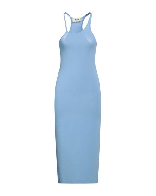 Fendi Blue Midi Dress