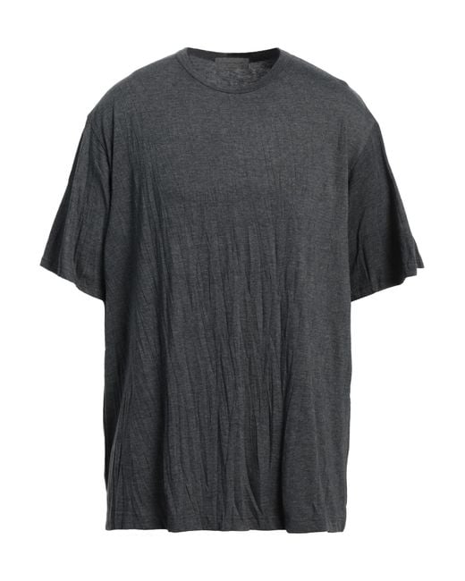 Yohji Yamamoto Gray T-Shirt Cotton, Polyester for men