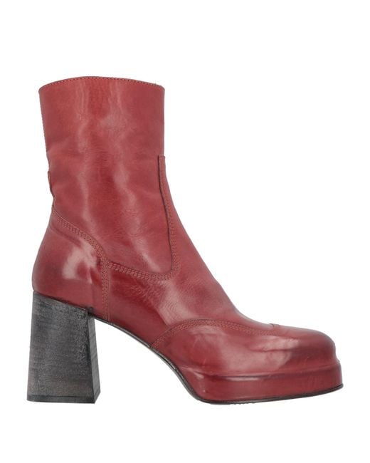 Moma Red Ankle Boots