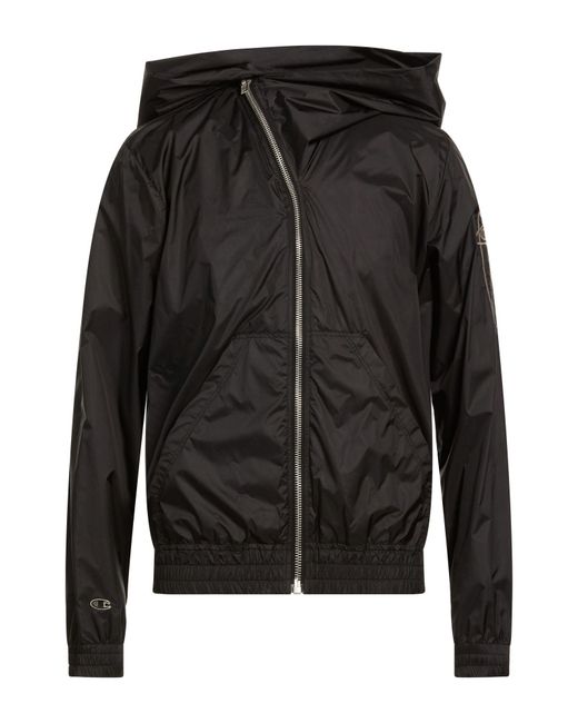 Rick Owens X Champion Black Jacket Polyamide for men