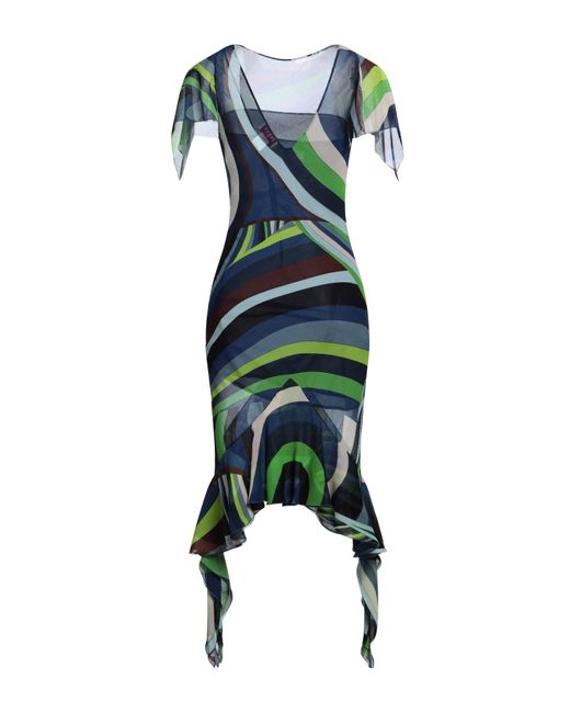 Emilio Pucci Green Midi Dress