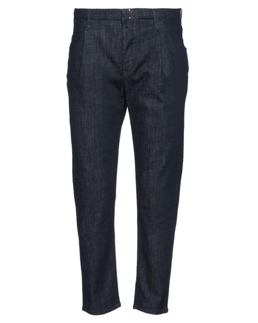 Incotex Blue Denim Trousers for men