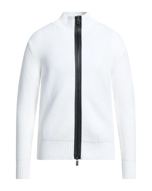 Canali White Cardigan for men