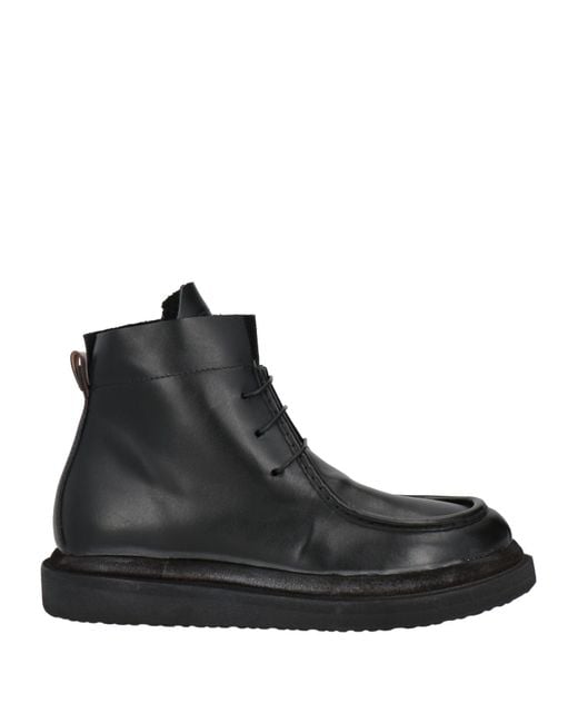 Moma Black Ankle Boots Calfskin