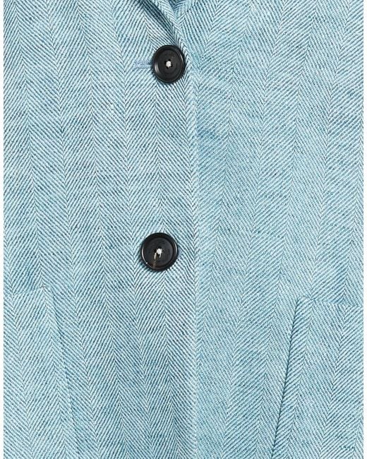 Massimo Alba Blue Blazer Linen