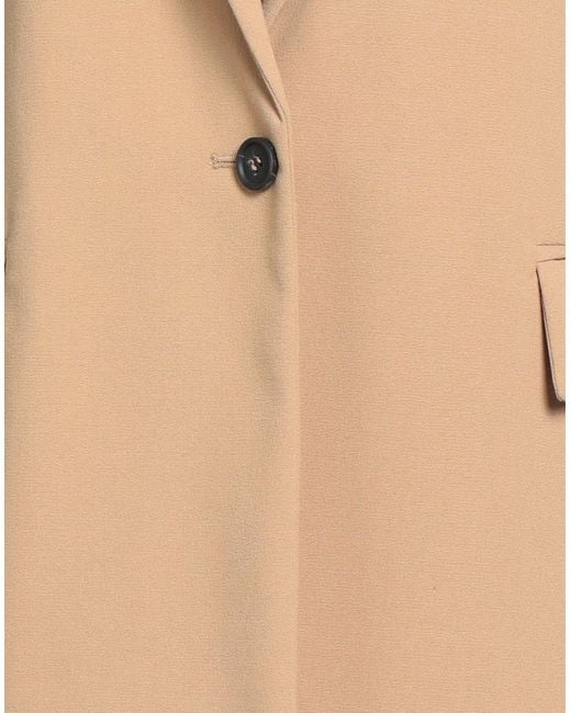 Fabiana Filippi Natural Blazer Polyester, Viscose, Elastane