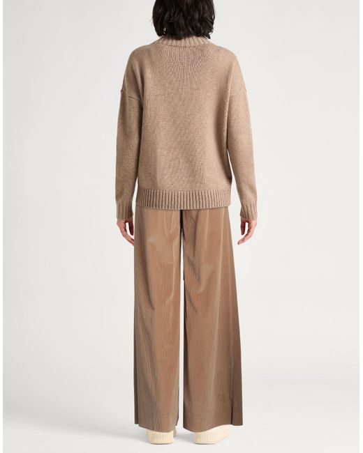 Max Mara Brown Camel Pants Cotton