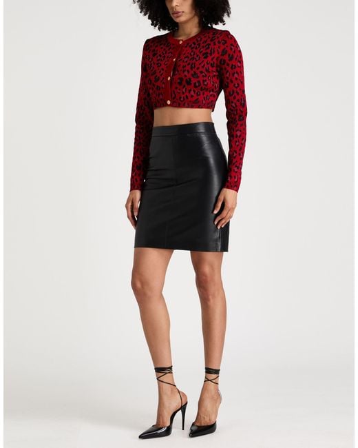 Versace Red Cardigan Viscose, Polyamide, Polyester, Elastane