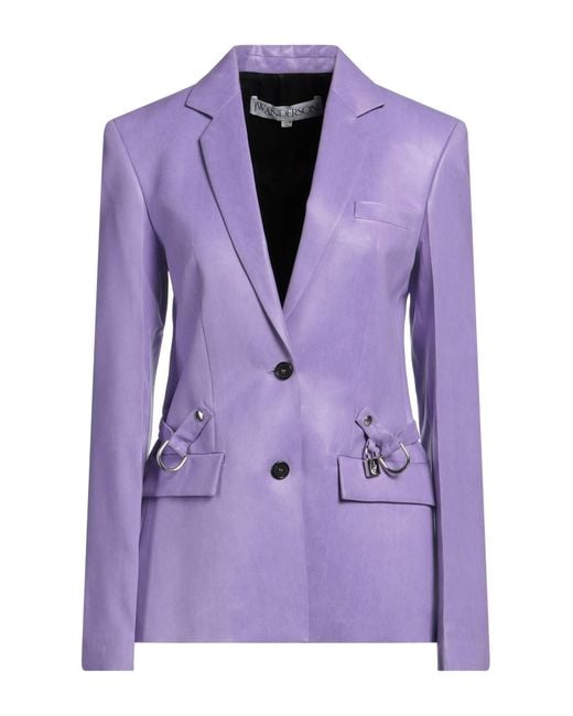 J.W. Anderson Purple Blazer Viscose, Acetate