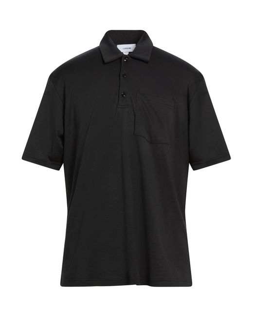 Polo Lardini de hombre de color Black