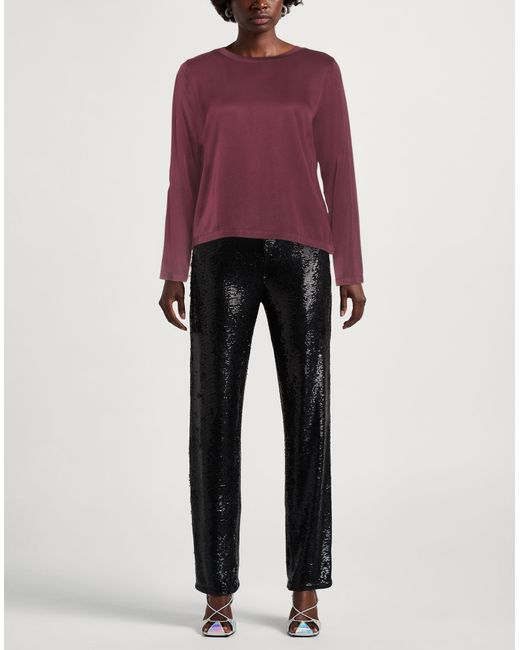 Haveone Purple Burgundy Top Viscose, Elastane